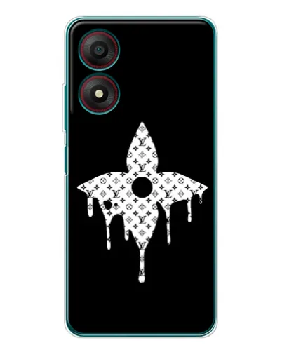Чехол для ZTE Blade A34 с картинкой «Цветочная монограмма» Чехол для ZTE Blade A34 с картинкой «Цветочная монограмма»