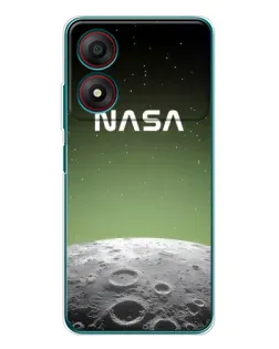 Чехол для ZTE Blade A34 с картинкой «NASA — лунный градиент»