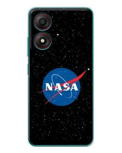 Чехол для ZTE Blade A34 с картинкой «NASA — звездное небо»