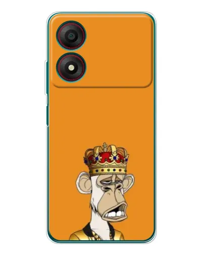 Чехол для ZTE Blade A34 с картинкой «Золотая обезьяна Bored Ape» Чехол для ZTE Blade A34 с картинкой «Золотая обезьяна Bored Ape»
