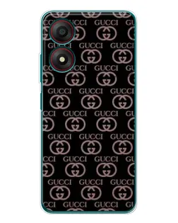 Чехол для ZTE Blade A34 с картинкой «Классическая монограмма Gucci»