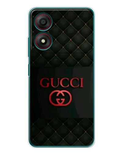 Чехол для ZTE Blade A34 с картинкой «Gucci — стеганый черный»