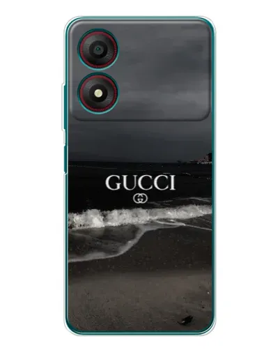 Чехол для ZTE Blade A34 с картинкой «Gucci — морской прибой»