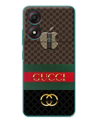 Чехол для ZTE Blade A34 с картинкой «Gucci — брендированный десерт»