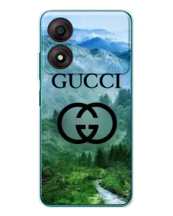 Чехол для ZTE Blade A34 с картинкой «Gucci — горный пейзаж»