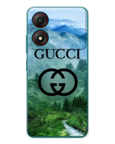Чехол для ZTE Blade A34 с картинкой «Gucci — горный пейзаж»