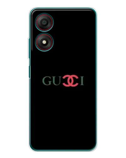 Чехол для ZTE Blade A34 с картинкой «Gucci — красный градиент»