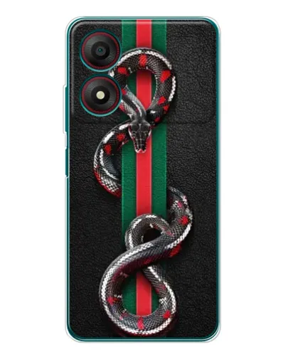 Чехол для ZTE Blade A34 с картинкой «Gucci — змея на полосе» Чехол для ZTE Blade A34 с картинкой «Gucci — змея на полосе»