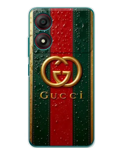 Чехол для ZTE Blade A34 с картинкой «Gucci — фирменная полоса и золото» Чехол для ZTE Blade A34 с картинкой «Gucci — фирменная полоса и золото»
