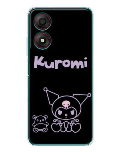 Чохол для ZTE Blade A34 з картинкою «Kuromi — чорний мінімалізм» Чохол для ZTE Blade A34 з картинкою «Kuromi — чорний мінімалізм»