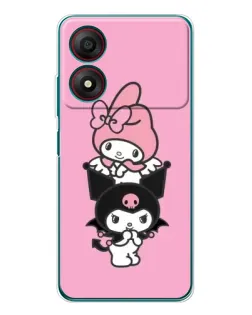 Чехол для ZTE Blade A34 с картинкой «My Melody и Kuromi» Чехол для ZTE Blade A34 с картинкой «My Melody и Kuromi»