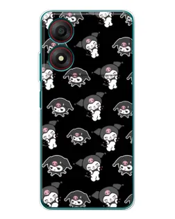 Чехол для ZTE Blade A34 с картинкой «Черный паттерн Kuromi» Чехол для ZTE Blade A34 с картинкой «Черный паттерн Kuromi»