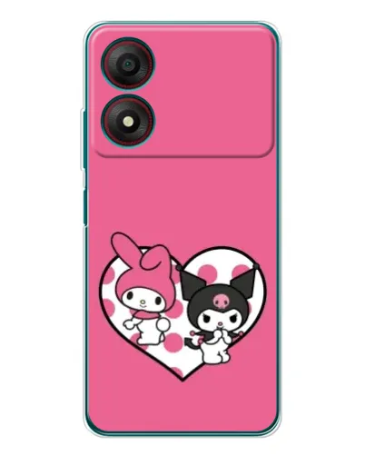 Чохол для ZTE Blade A34 з картинкою «Kuromi та My Melody» Чохол для ZTE Blade A34 з картинкою «Kuromi та My Melody»