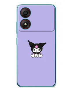 Чехол для ZTE Blade A34 с картинкой «Kuromi — фиолетовый минимализм» Чехол для ZTE Blade A34 с картинкой «Kuromi — фиолетовый минимализм»