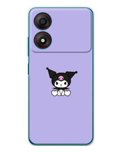 Чохол для ZTE Blade A34 з картинкою «Kuromi — фіолетовий мінімалізм» Чохол для ZTE Blade A34 з картинкою «Kuromi — фіолетовий мінімалізм»