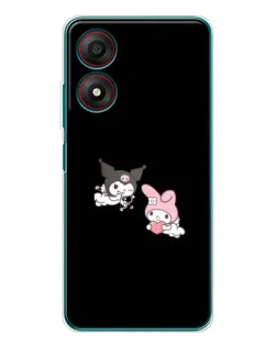 Чехол для ZTE Blade A34 с картинкой «My Melody и Kuromi» Чехол для ZTE Blade A34 с картинкой «My Melody и Kuromi»