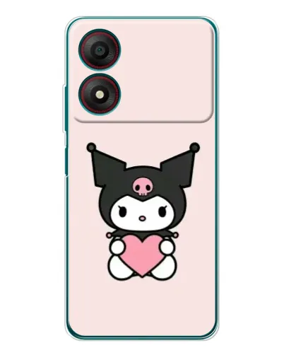 Чохол для ZTE Blade A34 з картинкою «Kuromi та серце» Чохол для ZTE Blade A34 з картинкою «Kuromi та серце»