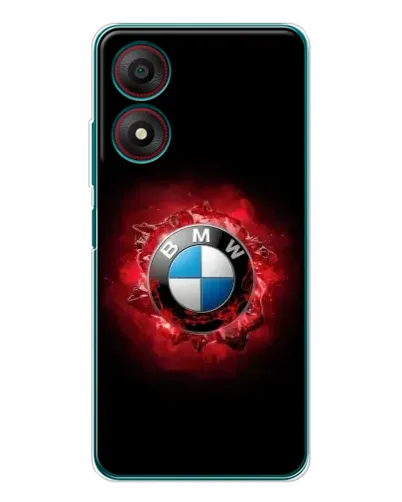 Чехол для ZTE Blade A34 с картинкой «Логотип BMW — вспышка»