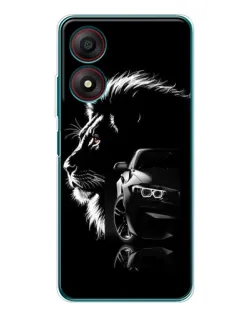 Чехол для ZTE Blade A34 с картинкой «BMW и лев» Чехол для ZTE Blade A34 с картинкой «BMW и лев»