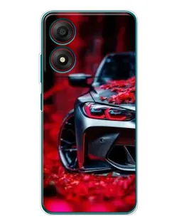 Чехол для ZTE Blade A34 с картинкой «Спортивная BMW и цветы» Чехол для ZTE Blade A34 с картинкой «Спортивная BMW и цветы»