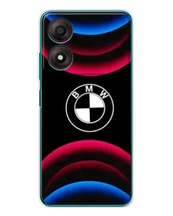 Чехол для ZTE Blade A34 с картинкой «Логотип BMW и неоновые дуги» Чехол для ZTE Blade A34 с картинкой «Логотип BMW и неоновые дуги»