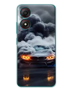 Чехол для ZTE Blade A34 с картинкой «BMW в дыму» Чехол для ZTE Blade A34 с картинкой «BMW в дыму»