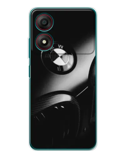 Чехол для ZTE Blade A34 с картинкой «Эмблема BMW — макро»