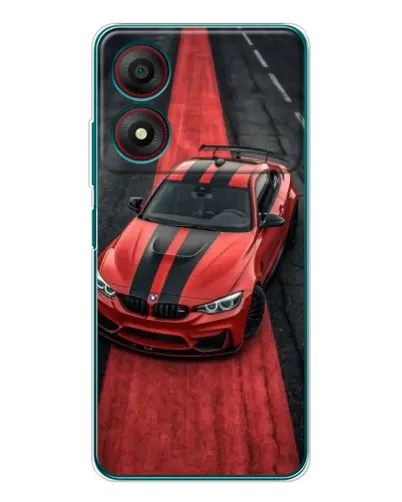 Чехол для ZTE Blade A34 с картинкой «BMW на красной дорожке»