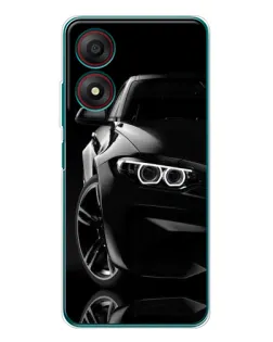 Чехол для ZTE Blade A34 с картинкой «Черная BMW — профиль» Чехол для ZTE Blade A34 с картинкой «Черная BMW — профиль»