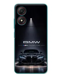 Чехол для ZTE Blade A34 с картинкой «BMW сквозь ночной город» Чехол для ZTE Blade A34 с картинкой «BMW сквозь ночной город»