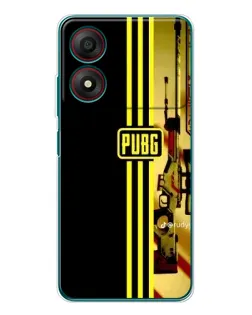 Чохол для ZTE Blade A34 з картинкою «PUBG — камуфляжний шолом»
