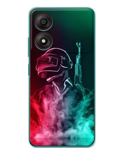 Чохол для ZTE Blade A34 з картинкою «PUBG — вогняний воїн»
