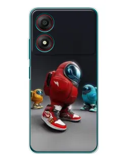 Чохол для ZTE Blade A34 з картинкою «Among Us — 3D стиль»