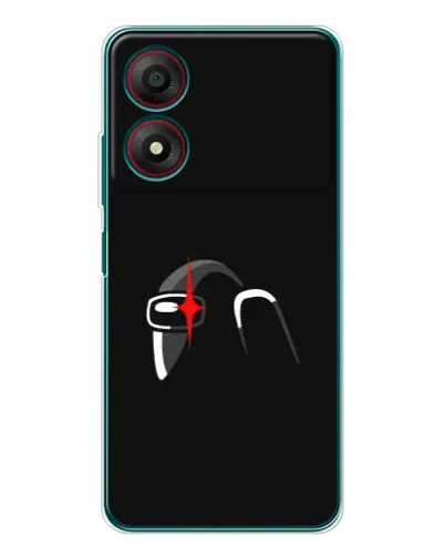 Чохол для ZTE Blade A34 з картинкою «Among Us шолом»