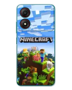 Чохол для ZTE Blade A34 з картинкою «Minecraft класичний світ» Чохол для ZTE Blade A34 з картинкою «Minecraft класичний світ»