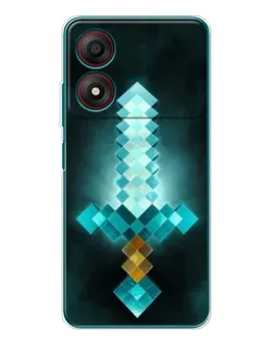 Чохол для ZTE Blade A34 з картинкою «Алмазний меч неон» Чохол для ZTE Blade A34 з картинкою «Алмазний меч неон»