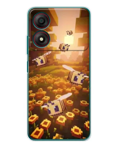 Чехол для ZTE Blade A34 с картинкой «Поле подсолнухов»