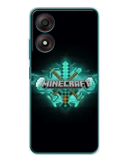 Чохол для ZTE Blade A34 з картинкою «Minecraft Diamond лого» Чохол для ZTE Blade A34 з картинкою «Minecraft Diamond лого»