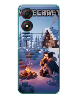 Чохол для ZTE Blade A34 з картинкою «Зимовий Minecraft» Чохол для ZTE Blade A34 з картинкою «Зимовий Minecraft»