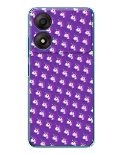 Чехол для ZTE Blade A34 с картинкой «Единороги на фиолетовом» Чехол для ZTE Blade A34 с картинкой «Единороги на фиолетовом»