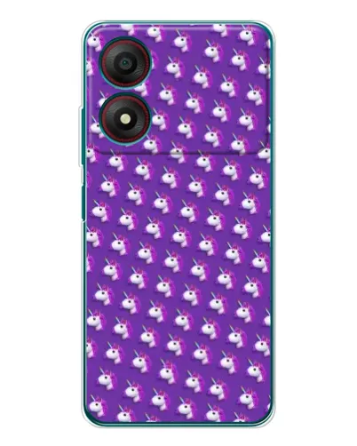 Чехол для ZTE Blade A34 с картинкой «Единороги на фиолетовом» Чехол для ZTE Blade A34 с картинкой «Единороги на фиолетовом»