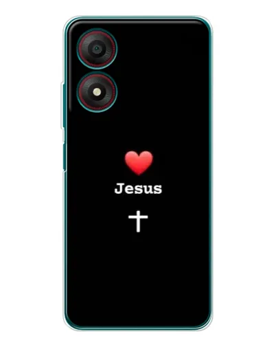 Чехол для ZTE Blade A34 с картинкой «Сердце - Jesus» Чехол для ZTE Blade A34 с картинкой «Сердце - Jesus»