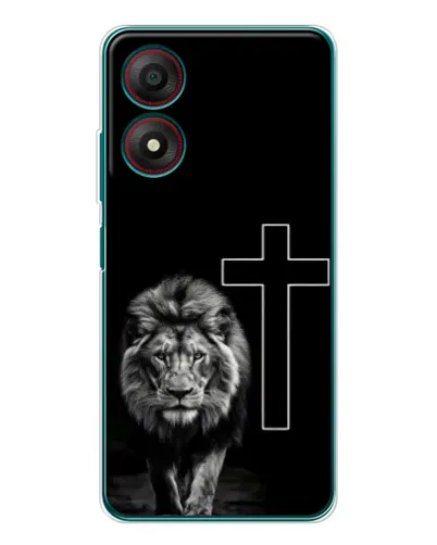 Чехол для ZTE Blade A34 с картинкой «Лев и Крест» Чехол для ZTE Blade A34 с картинкой «Лев и Крест»
