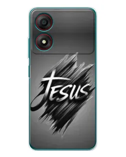 Чехол для ZTE Blade A34 с картинкой «Надпись Jesus Graffiti» Чехол для ZTE Blade A34 с картинкой «Надпись Jesus Graffiti»