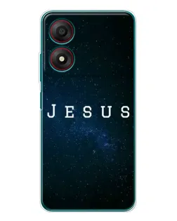 Чехол для ZTE Blade A34 с картинкой «Звездное небо Jesus» Чехол для ZTE Blade A34 с картинкой «Звездное небо Jesus»