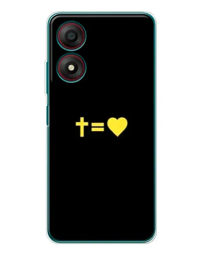 Чехол для ZTE Blade A34 с картинкой «Сердце и Крест» Чехол для ZTE Blade A34 с картинкой «Сердце и Крест»