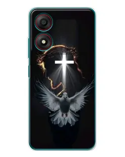 Чехол для ZTE Blade A34 с картинкой «Голубь и Свет» Чехол для ZTE Blade A34 с картинкой «Голубь и Свет»