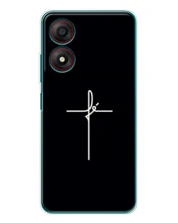 Чехол для ZTE Blade A34 с картинкой «Тонкий крест» Чехол для ZTE Blade A34 с картинкой «Тонкий крест»