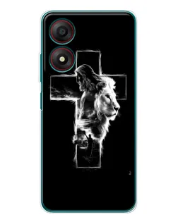 Чехол для ZTE Blade A34 с картинкой «Сияющий крест Jesus» Чехол для ZTE Blade A34 с картинкой «Сияющий крест Jesus»