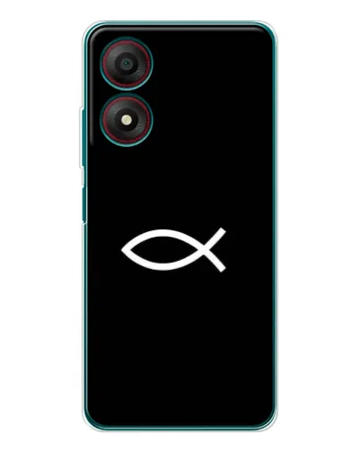 Чехол для ZTE Blade A34 с картинкой «Символ рыбы Jesus» Чехол для ZTE Blade A34 с картинкой «Символ рыбы Jesus»